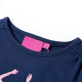 VidaXL Kindershirt mit langen Ärmeln 92 Marineblau