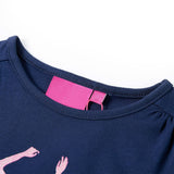 VidaXL Kindershirt mit langen Ärmeln 104 Marineblau