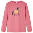 VidaXL Kindershirt mit langen Ärmeln 116 Altrosa