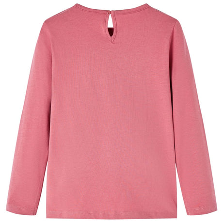 VidaXL Kindershirt mit langen Ärmeln 116 Altrosa
