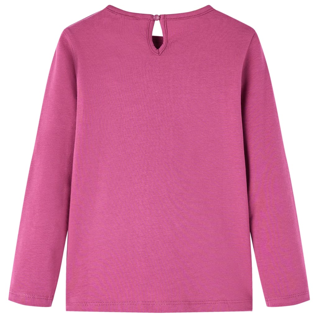 VidaXL Kindershirt mit langen Ärmeln 116 himbeerfarben