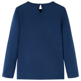 VidaXL Kindershirt mit langen Ärmeln 104 Marineblau