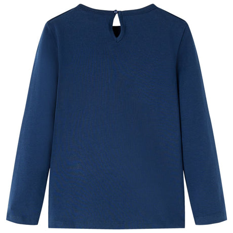 VidaXL Kindershirt mit langen Ärmeln 104 Marineblau