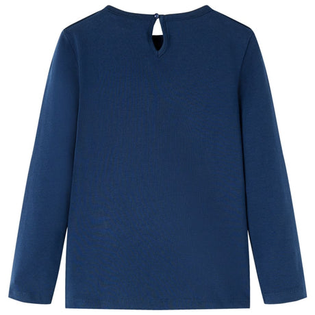 VidaXL Kindershirt mit langen Ärmeln 116 Marineblau