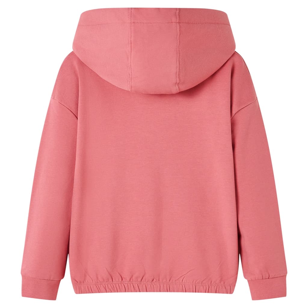 VidaXL Kinderpullover mit Kapuze 92 Altrosa