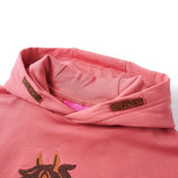 VidaXL Kinderpullover mit Kapuze 128 Altrosa