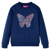 VidaXL Kinderpullover 128 Marineblau