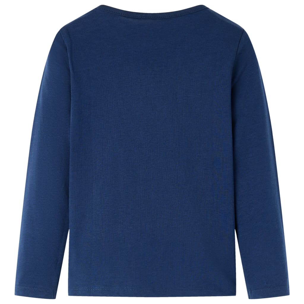 VidaXL Kindershirt mit langen Ärmeln 104 Marineblau
