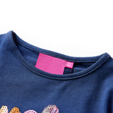 VidaXL Kindershirt mit langen Ärmeln 104 Marineblau