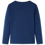 VidaXL Kindershirt mit langen Ärmeln 116 Marineblau