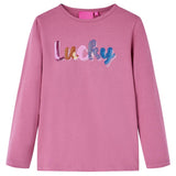 VidaXL Kindershirt mit langen Ärmeln 92 Himbeerfarbe