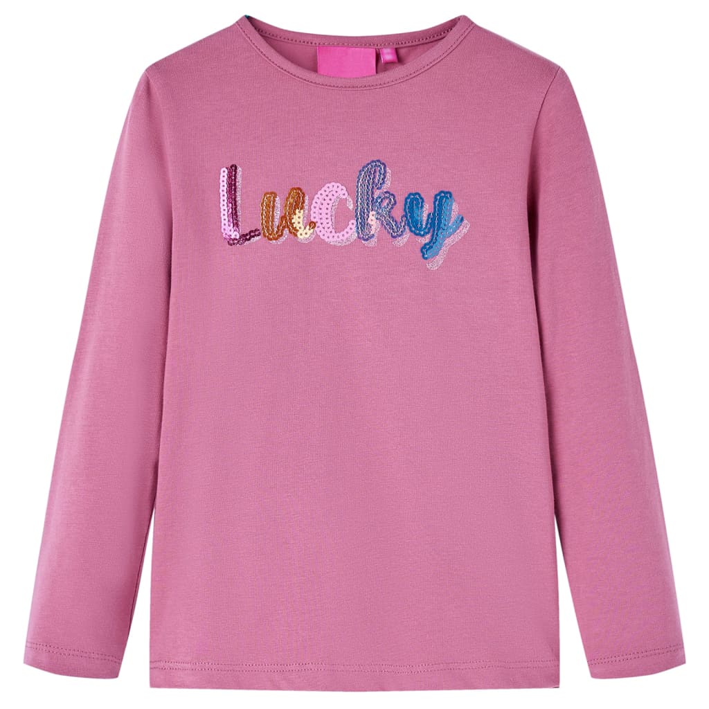 VidaXL Kindershirt mit langen Ärmeln 140 Himbeerfarbe