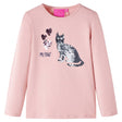 VidaXL Kindershirt mit langen Ärmeln 116 Hellrosa
