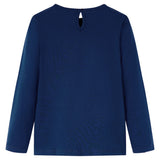 VidaXL Kindershirt mit langen Ärmeln 92 Marineblau