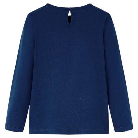 VidaXL Kindershirt mit langen Ärmeln 104 Marineblau