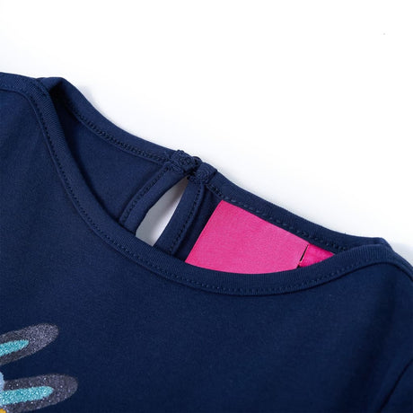 VidaXL Kindershirt mit langen Ärmeln 116 Marineblau