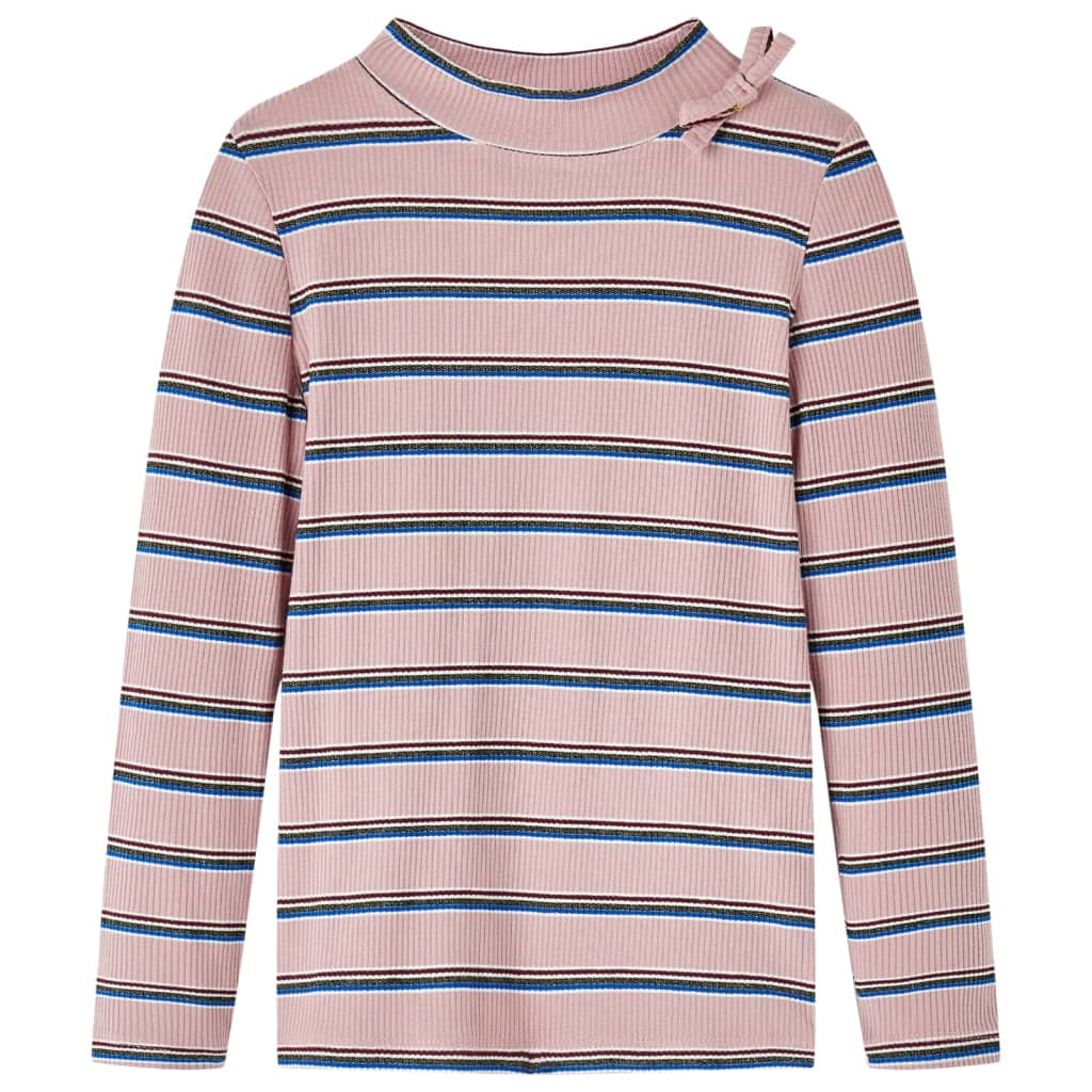 VidaXL Kindershirt mit langen Ärmeln 128 Hellrosa