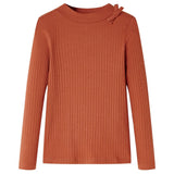 VidaXL Kindershirt mit langen Ärmeln 104 cognacfarben