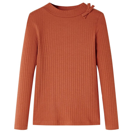 VidaXL Kindershirt mit langen Ärmeln 104 cognacfarben