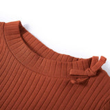 VidaXL Kindershirt mit langen Ärmeln 104 cognacfarben