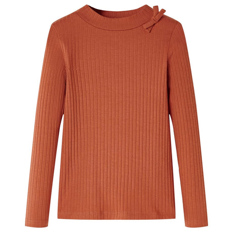 VidaXL Kindershirt mit langen Ärmeln 116 cognacfarben