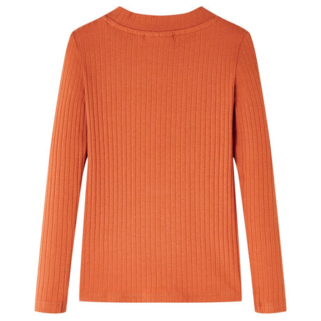 VidaXL Kindershirt mit langen Ärmeln 104 Orange-Braun