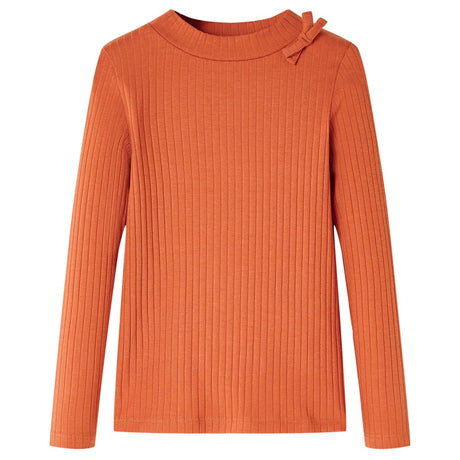 VidaXL Kindershirt mit langen Ärmeln 116 Orange-Braun