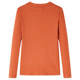 VidaXL Kindershirt mit langen Ärmeln 116 Orange-Braun