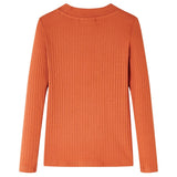 VidaXL Kindershirt mit langen Ärmeln 140 Orange-Braun