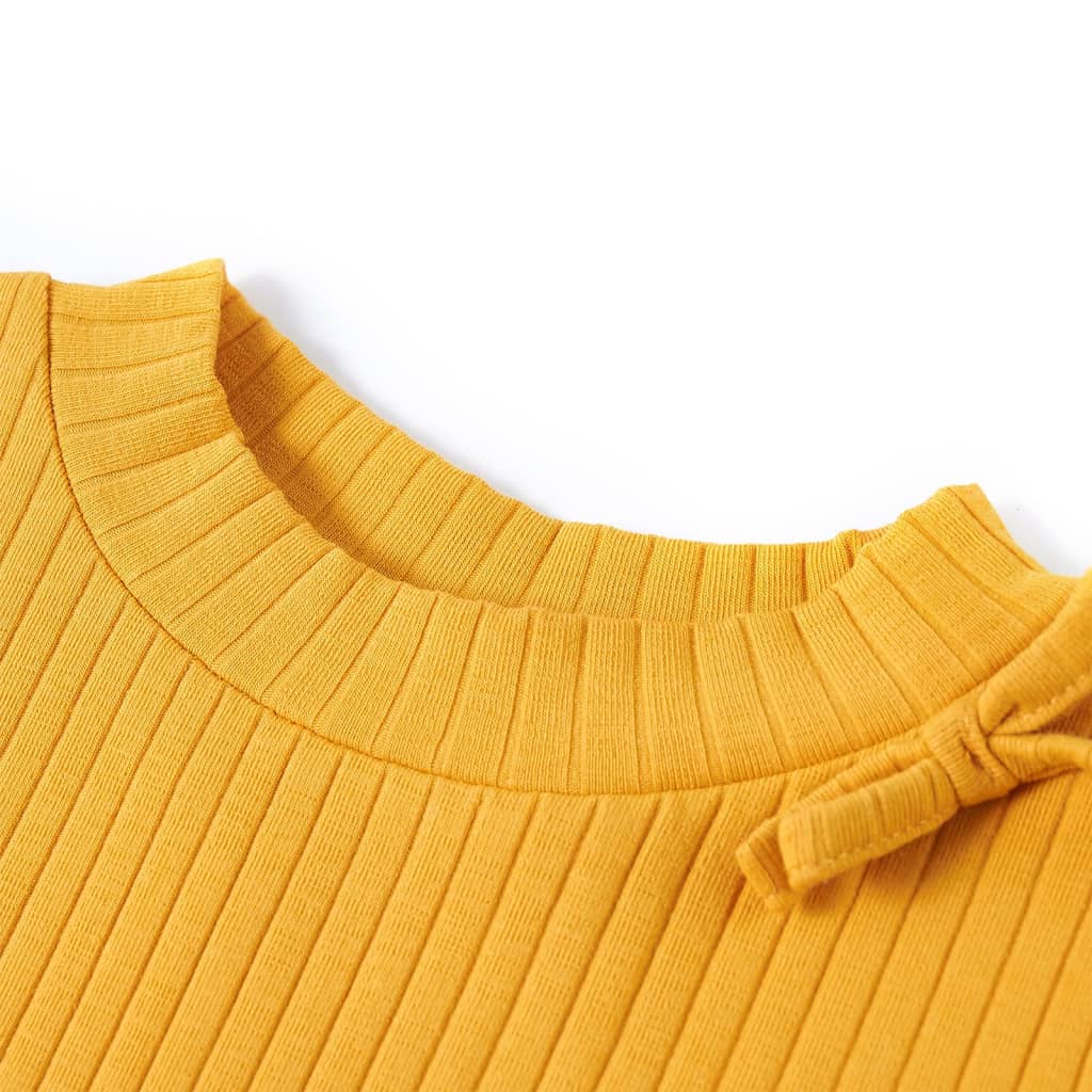 VidaXL Kindershirt mit langen Ärmeln 104 Ocker