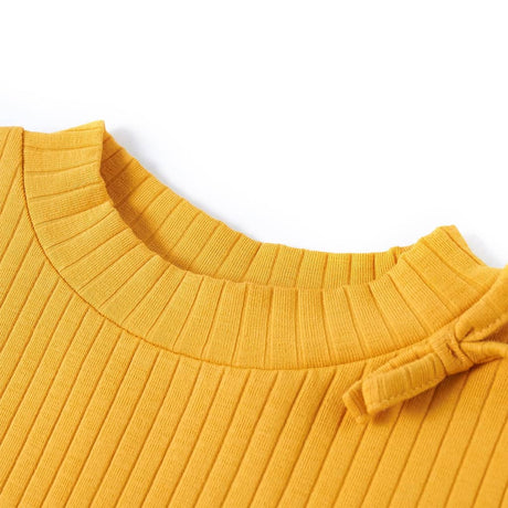 VidaXL Kindershirt mit langen Ärmeln 104 Ocker