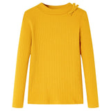 VidaXL Kindershirt mit langen Ärmeln 128 Ocker