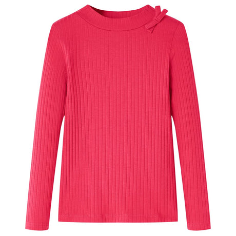 VidaXL Kindershirt mit langen Ärmeln 92 leuchtendes Rosa