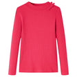 VidaXL Kindershirt mit langen Ärmeln 92 leuchtendes Rosa