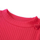 VidaXL Kindershirt mit langen Ärmeln 92 leuchtendes Rosa