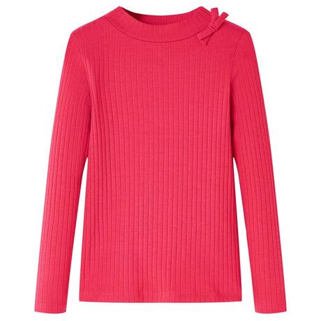 VidaXL Kindershirt mit langen Ärmeln 116 leuchtendes Rosa