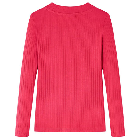 VidaXL Kindershirt mit langen Ärmeln 116 leuchtendes Rosa