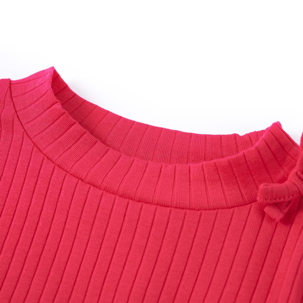 VidaXL Kindershirt mit langen Ärmeln 116 leuchtendes Rosa