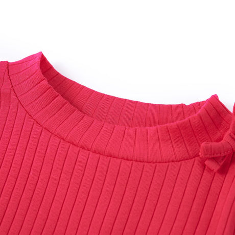 VidaXL Kindershirt mit langen Ärmeln 116 leuchtendes Rosa