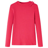 VidaXL Kindershirt mit langen Ärmeln 128 leuchtendes Rosa