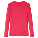 VidaXL Kindershirt mit langen Ärmeln 128 leuchtendes Rosa