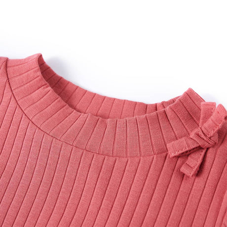 VidaXL Kindershirt mit langen Ärmeln 128 Altrosa
