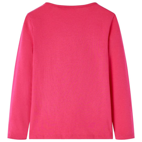 VidaXL Kindershirt mit langen Ärmeln 104 leuchtendes Rosa