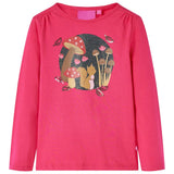 VidaXL Kindershirt mit langen Ärmeln 128 leuchtendes Rosa