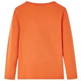 VidaXL Kindershirt mit langen Ärmeln 140 Orange-Braun