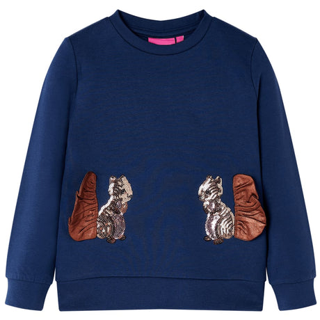 VidaXL Kinderpullover 128 Marineblau