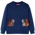 VidaXL Kinderpullover 140 Marineblau