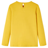 VidaXL Kindershirt mit langen Ärmeln 128 Ocker