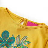 VidaXL Kindershirt mit langen Ärmeln 140 Ocker