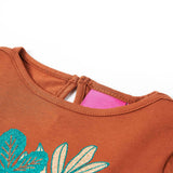 VidaXL Kindershirt mit langen Ärmeln 104 cognacfarben